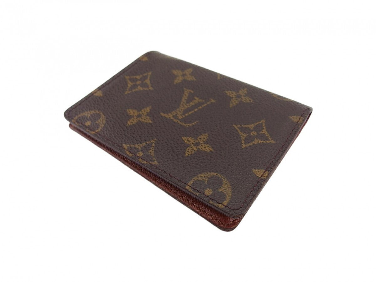 LOUIS VUITTON Pass case M60533 Brown beige Porto 2 Cult Vertical