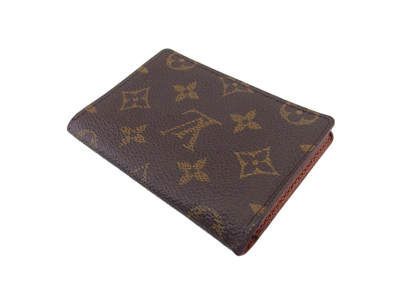 LOUIS VUITTON Pass case M60533 Brown beige Porto 2 Cult Vertical