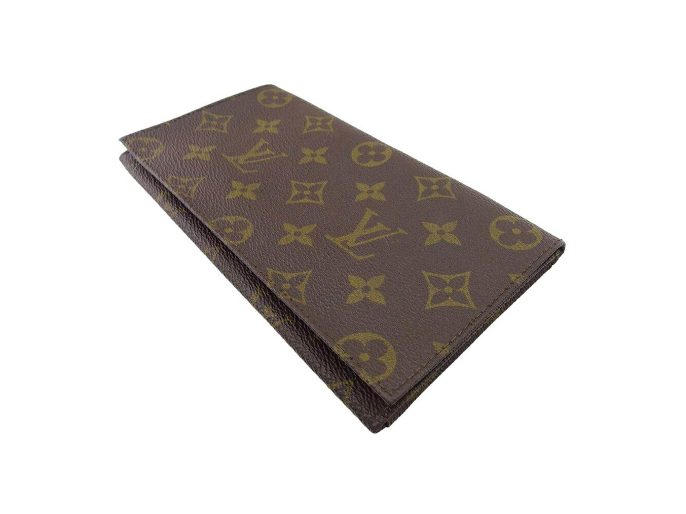 LOUIS VUITTON Bill Compartment Brown beige