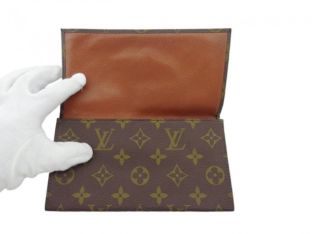 LOUIS VUITTON Bill Compartment Brown beige