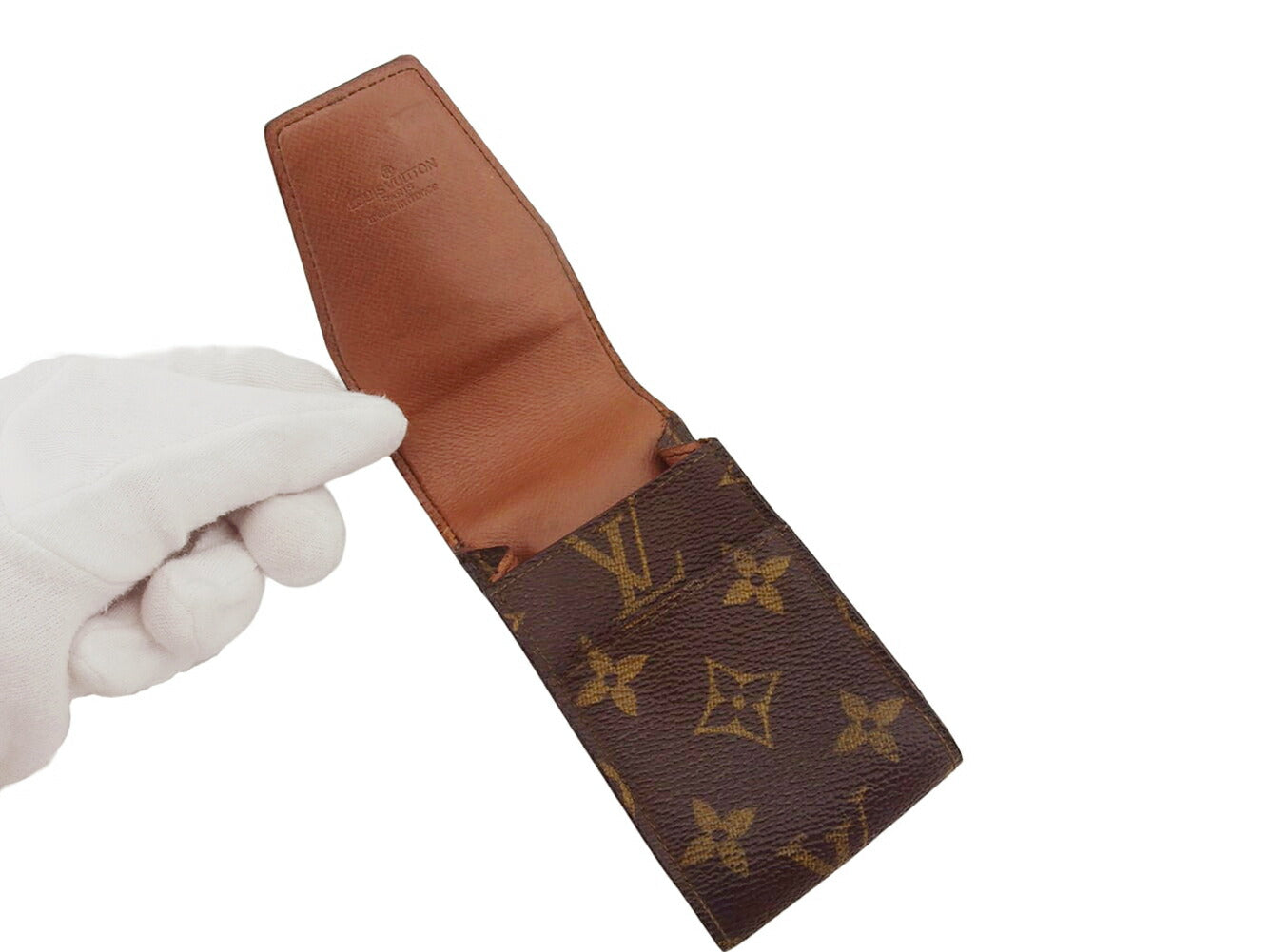 LOUIS VUITTON Cigarette case M63024 Brown beige Etui cigarette
