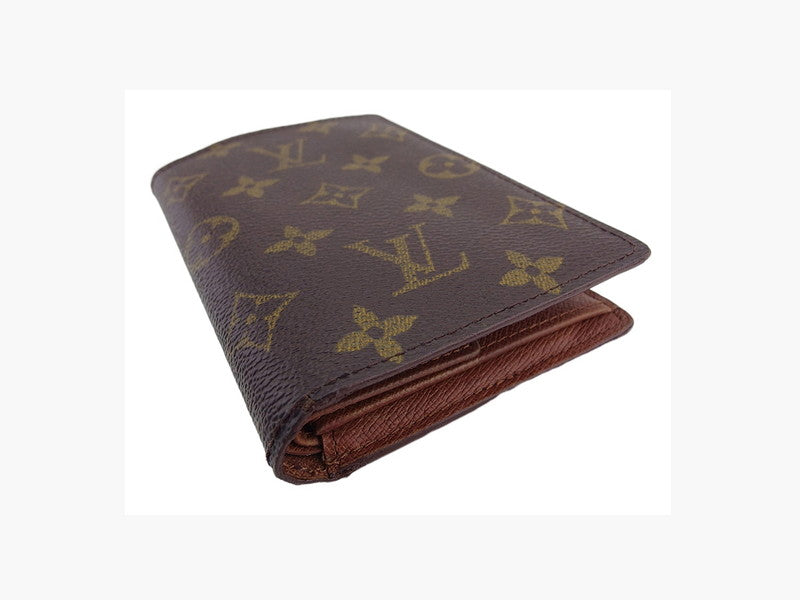 LOUIS VUITTON Bifold Wallet M61619 Brown beige Porte Billets Identity