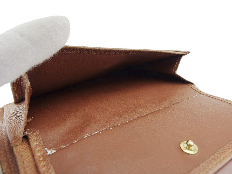 LOUIS VUITTON Bifold Wallet M61619 Brown beige Porte Billets Identity