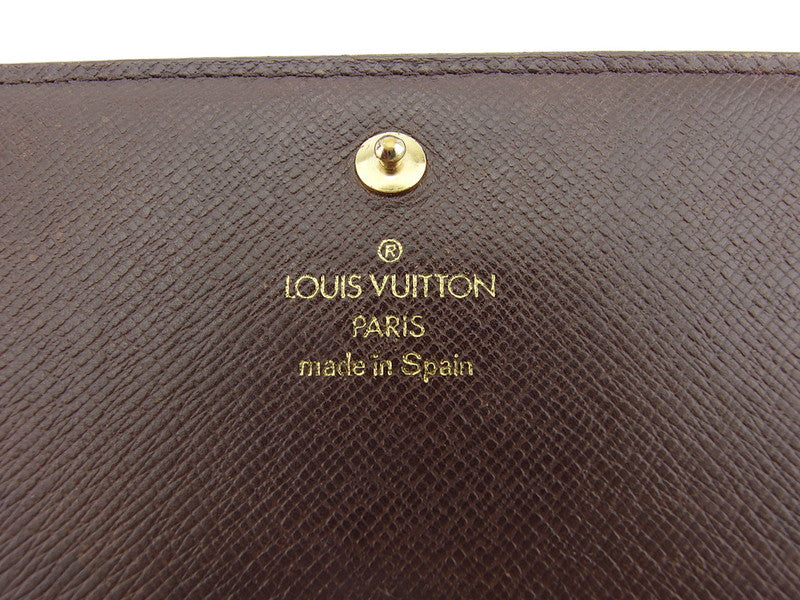 LOUIS VUITTON Long Wallet Purse N61730 Brown beige gold Portonebi Tresol