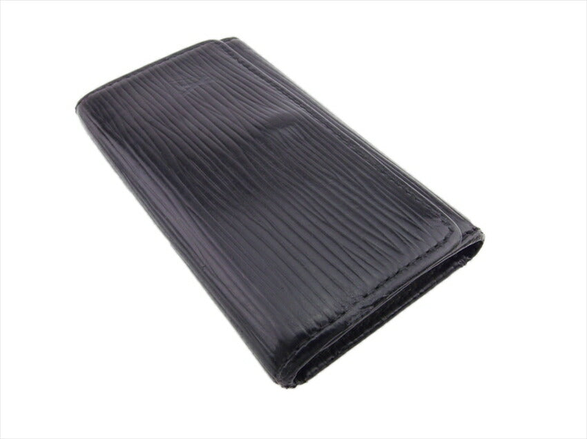 LOUIS VUITTON Key case Key holder M63822 Black gold Multicles4