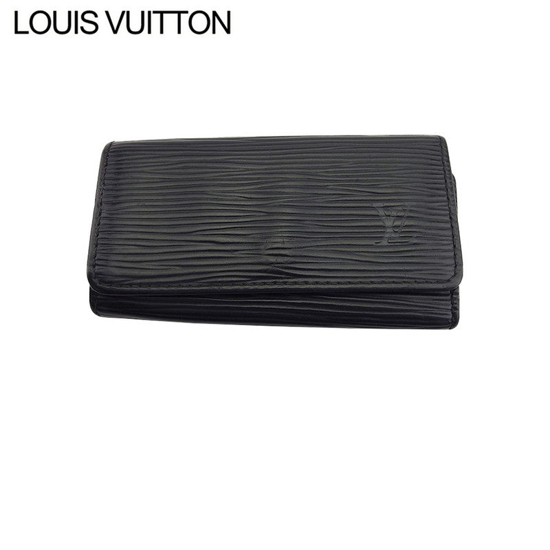 LOUIS VUITTON Key case Key holder M63822 Black gold Multicles4