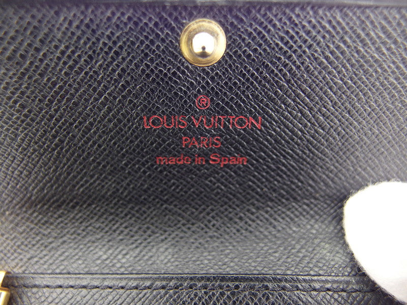 LOUIS VUITTON Key case Key holder M63822 Black gold Multicles4