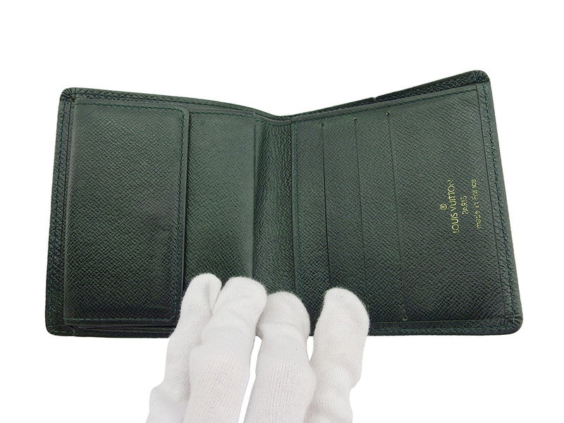 LOUIS VUITTON Bifold Wallet M30454 green Porte Billets3Cartes Crdit