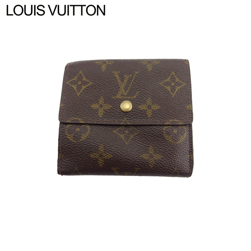 LOUIS VUITTON Bifold Wallet M61652 Brown beige gold Porte Monnaie Billets Cartes Credit