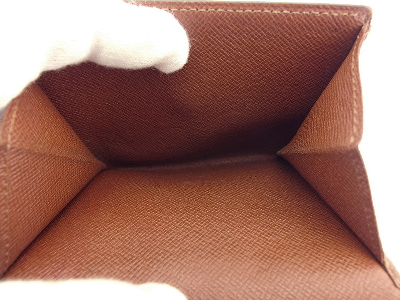 LOUIS VUITTON Bifold Wallet M61652 Brown beige gold Porte Monnaie Billets Cartes Credit
