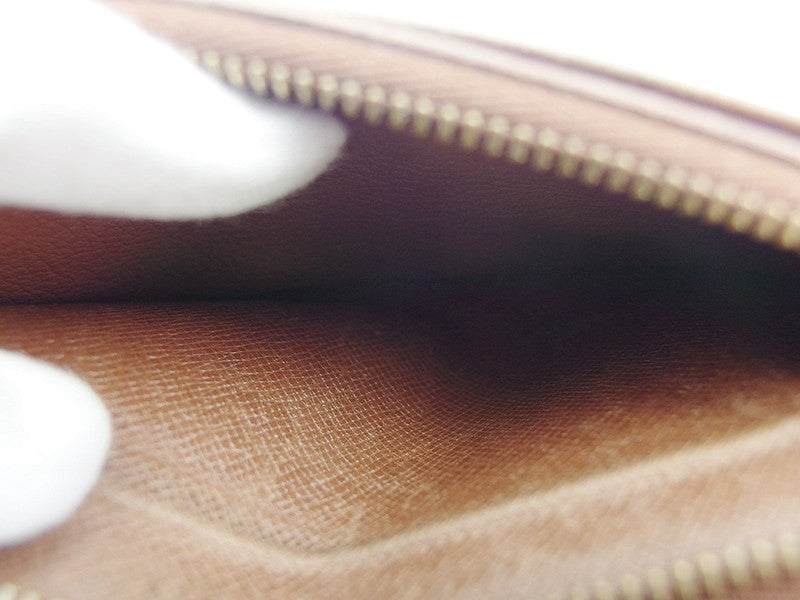 LOUIS VUITTON Long Wallet Purse T61217 Brown beige gold North America exclusive Continental Clutch