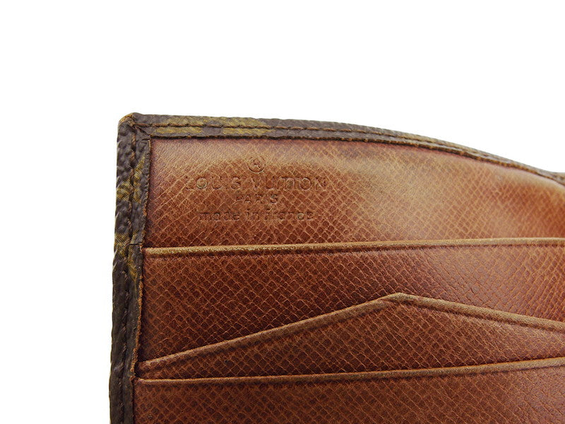 LOUIS VUITTON Bifold Wallet M61660 Brown beige Portonebi (old type)