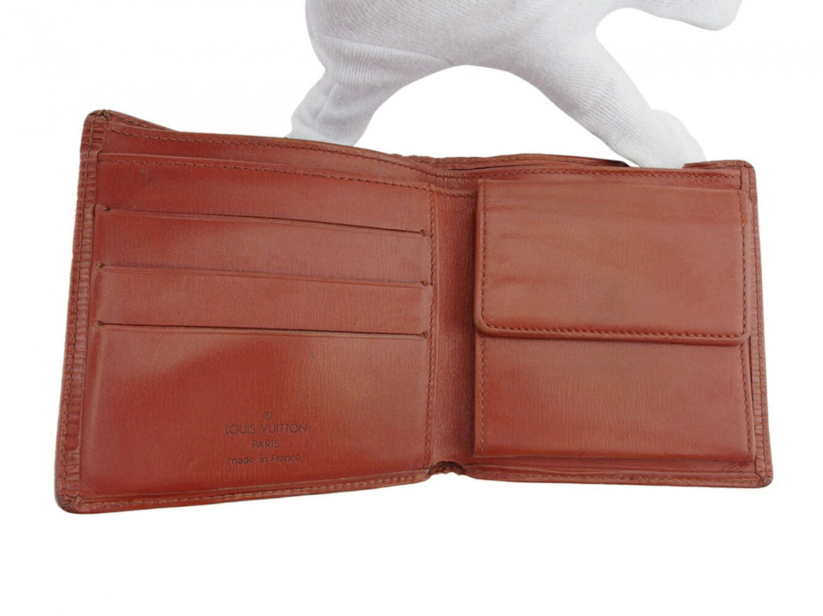 LOUIS VUITTON Bifold Wallet M63543 Brown Porte Billets Cartes Crdit Monet