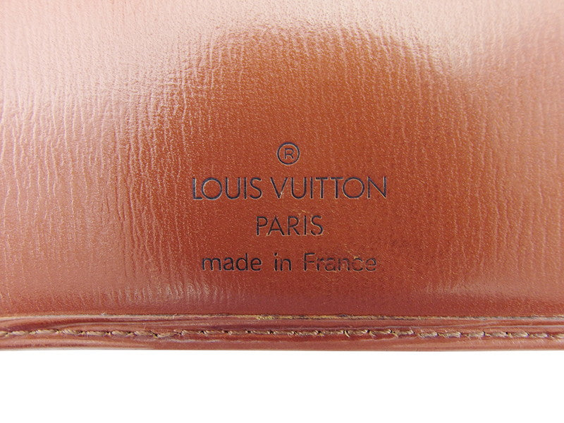 LOUIS VUITTON Bifold Wallet M63553 Brown Porte Billets Compact