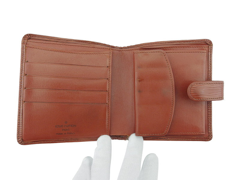 LOUIS VUITTON Bifold Wallet M63553 Brown Porte Billets Compact