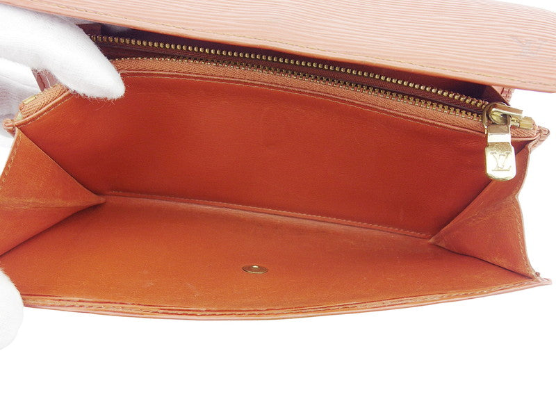LOUIS VUITTON Long Wallet Purse M63573 Brown gold Pochette Porto Monécredi
