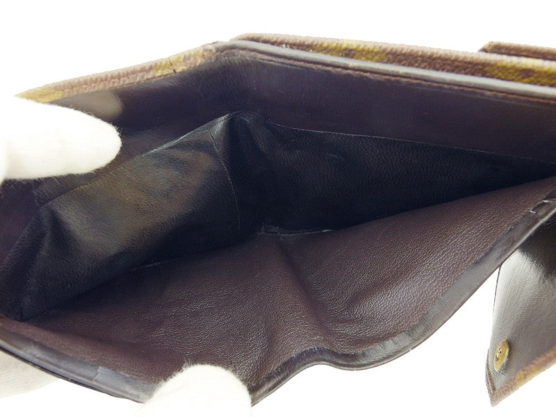 LOUIS VUITTON Bifold Wallet M61660 Brown beige Portonebi (old type)