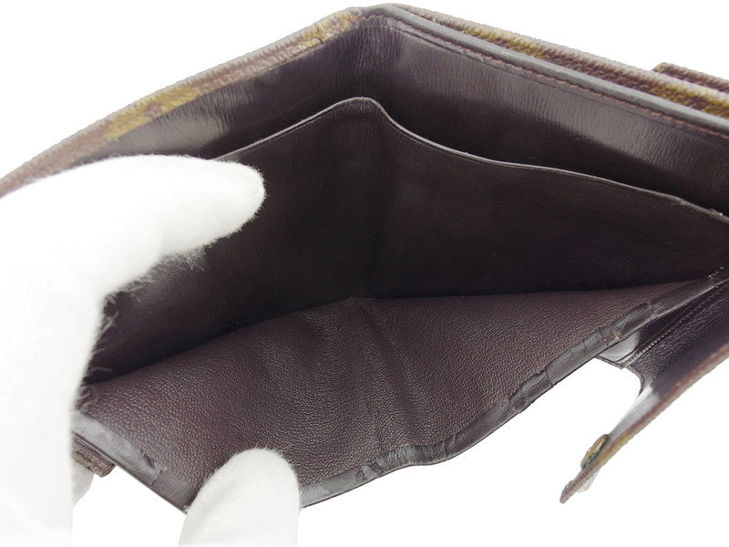 LOUIS VUITTON Bifold Wallet M61660 Brown beige Portonebi (old type)