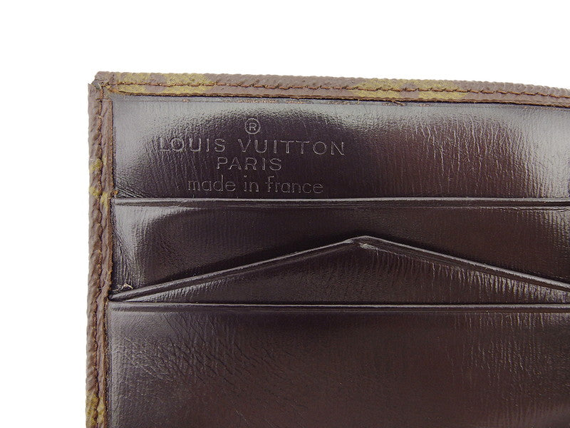 LOUIS VUITTON Bifold Wallet M61660 Brown beige Portonebi (old type)