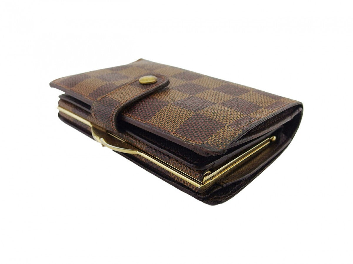 LOUIS VUITTON Bifold Wallet Brown beige Portefeuille Florin