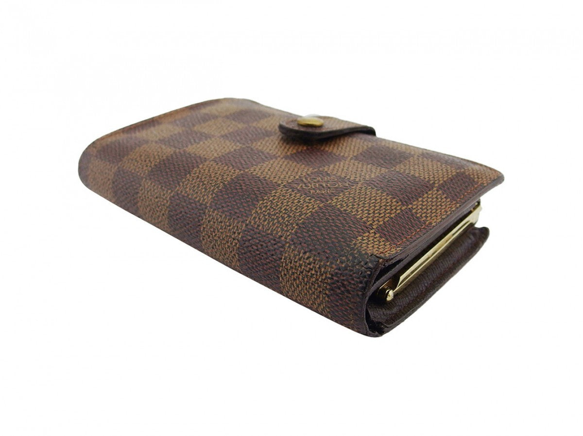 LOUIS VUITTON Bifold Wallet Brown beige Portefeuille Florin