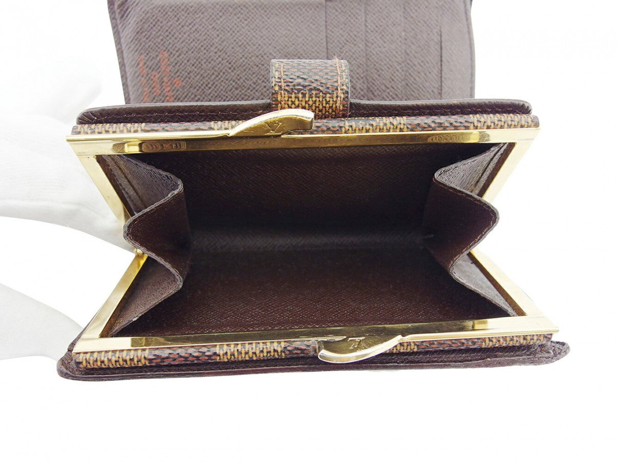 LOUIS VUITTON Bifold Wallet Brown beige Portefeuille Florin