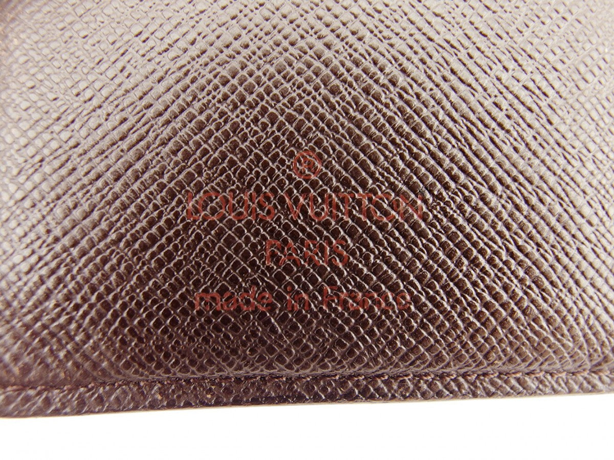 LOUIS VUITTON Bifold Wallet Brown beige Portefeuille Florin