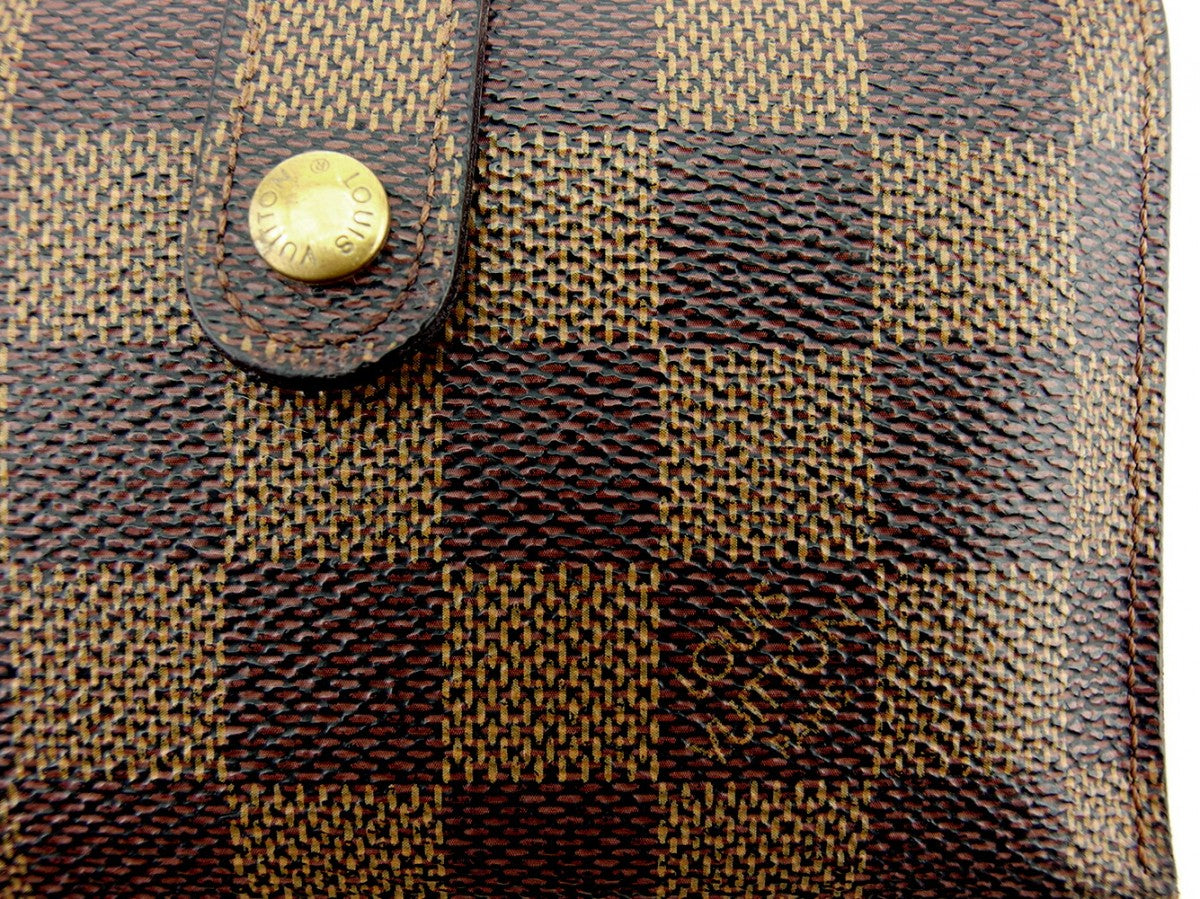LOUIS VUITTON Bifold Wallet Brown beige Portefeuille Florin