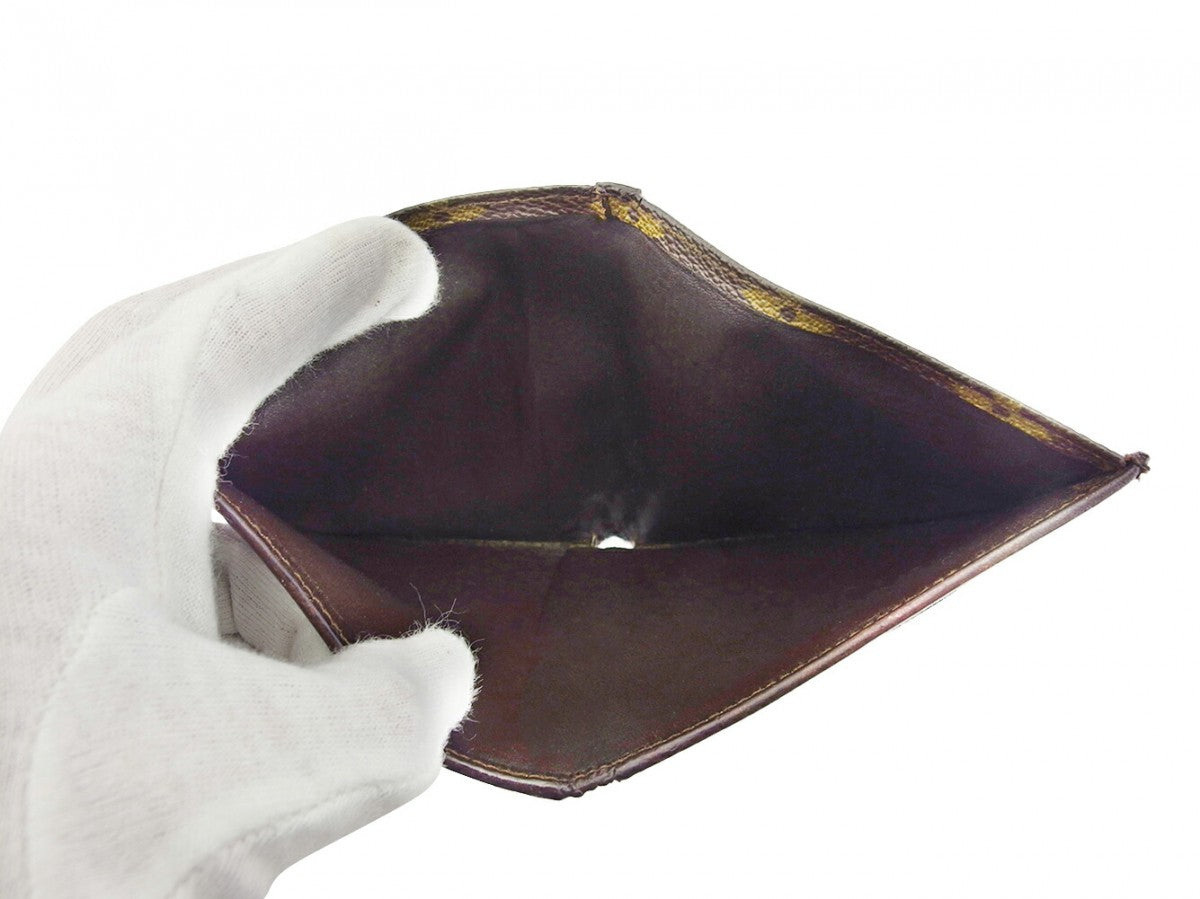 LOUIS VUITTON Bill Compartment M60883 Brown beige Porte Billets10Cartes Credit (old type)