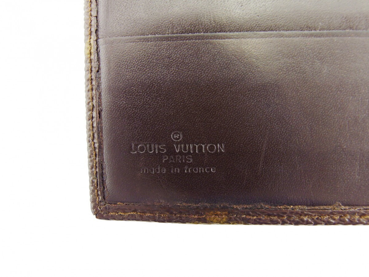 LOUIS VUITTON Bill Compartment M60883 Brown beige Porte Billets10Cartes Credit (old type)
