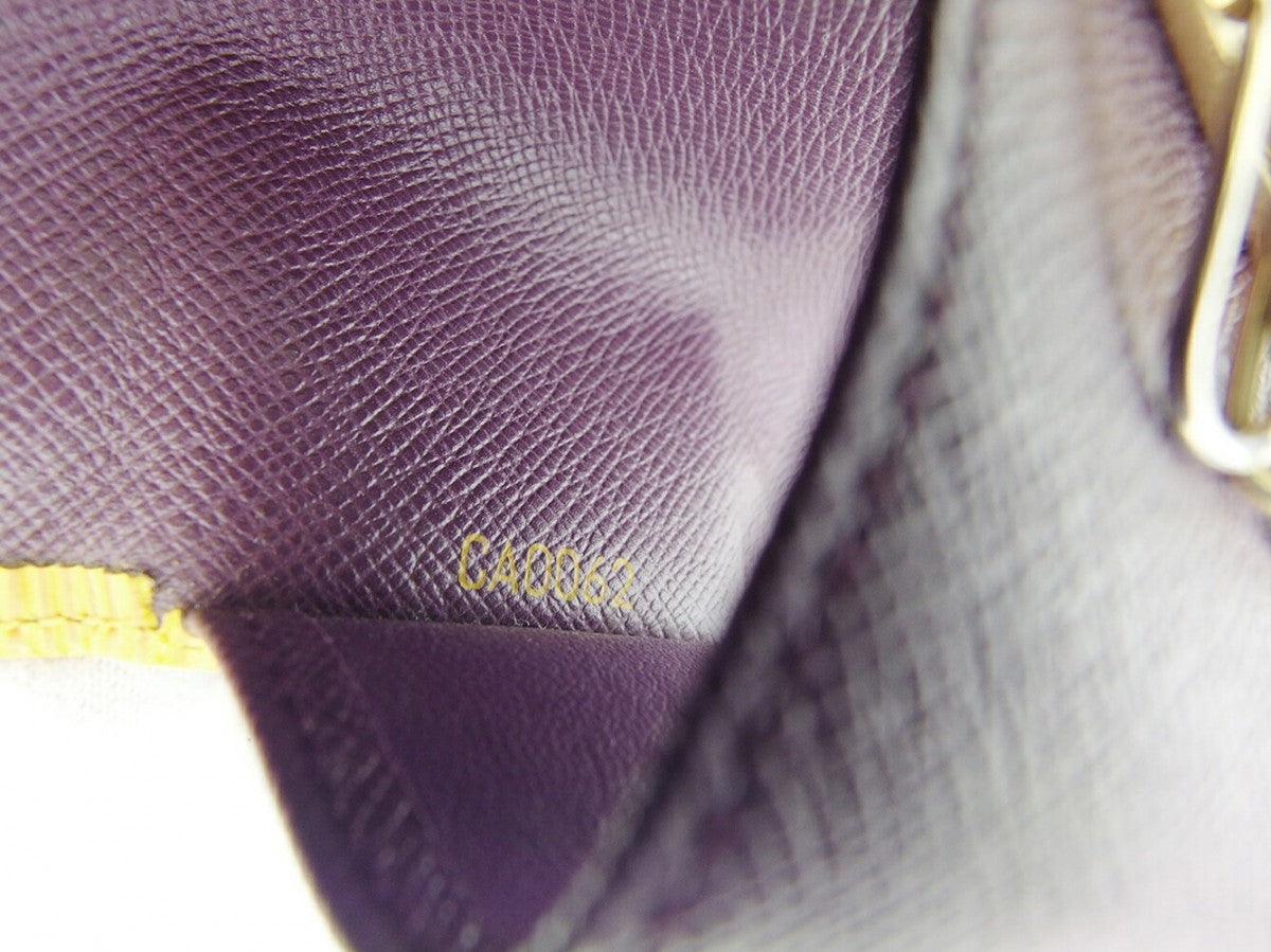 LOUIS VUITTON Key case Key holder Yellow Purple Gold