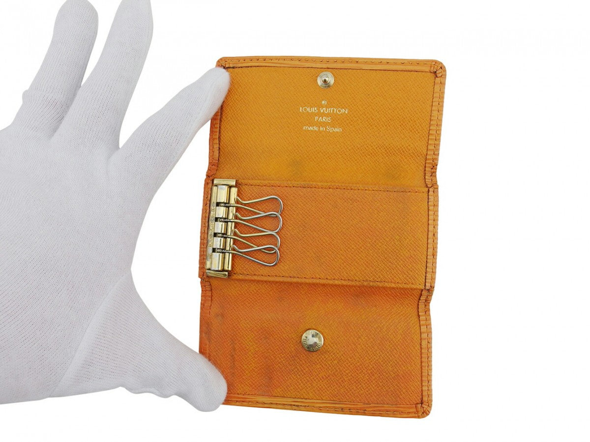 LOUIS VUITTON Key case Key holder Mandarin Gold
