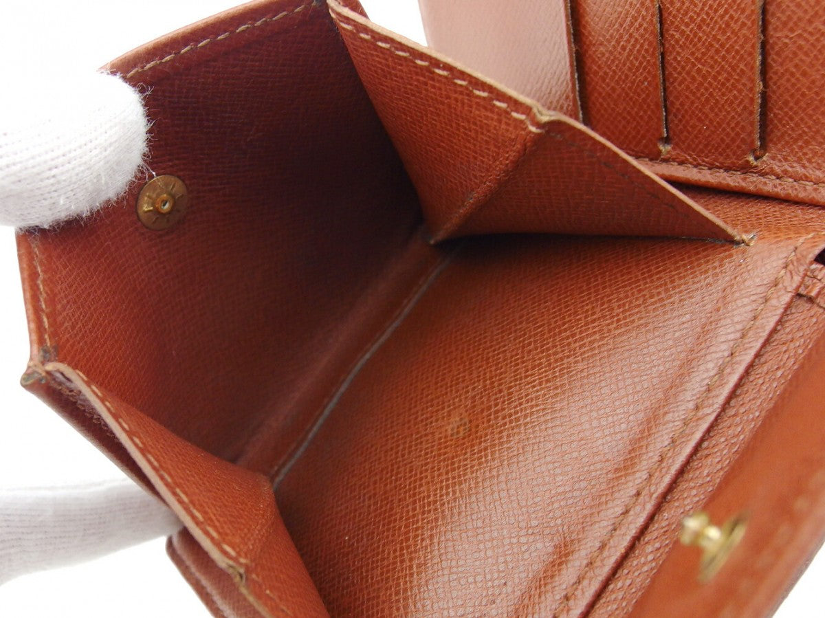 LOUIS VUITTON Bifold Wallet M61665 Brown x beige Porte Billets Cult Creddy Monet
