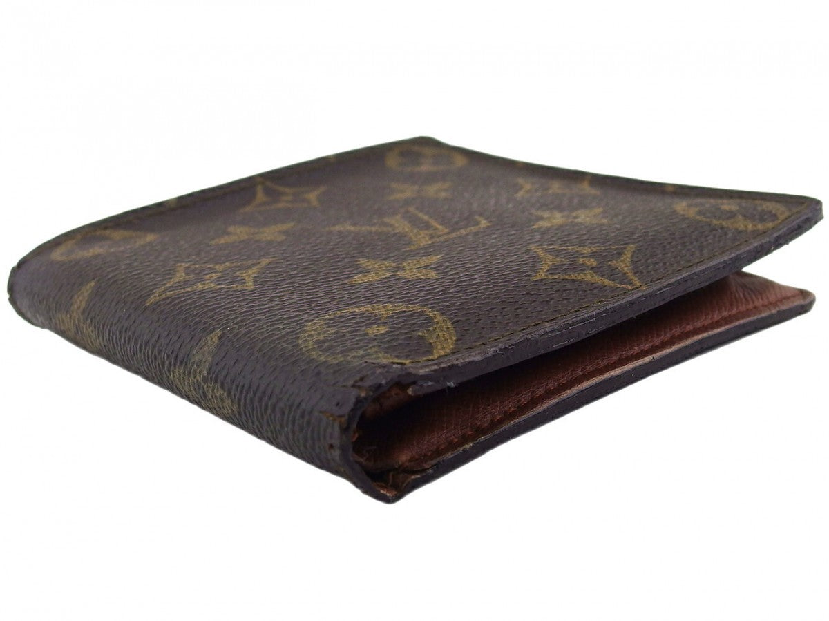 LOUIS VUITTON Bifold Wallet M61665 Brown beige Porte Billets Cartes Crdit Monet