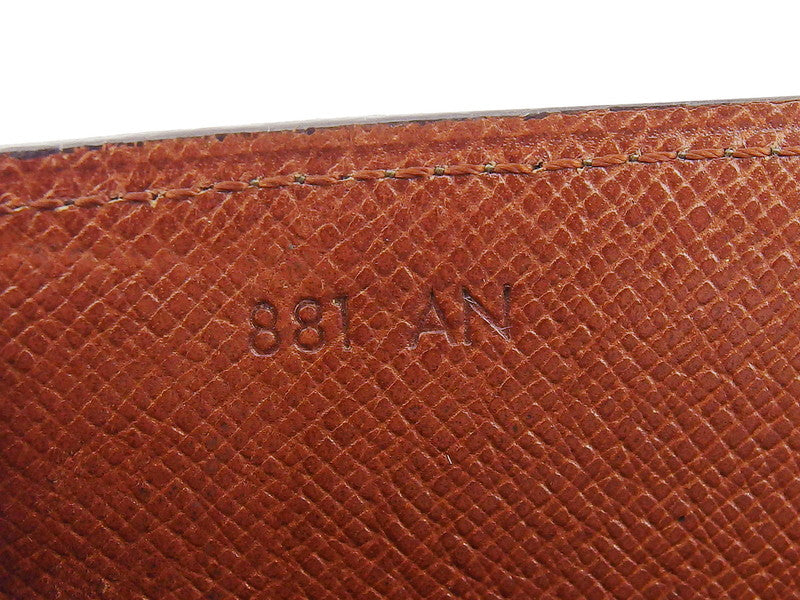 LOUIS VUITTON Long Wallet Purse M61724 Brown beige Pochette Porto Monécredi
