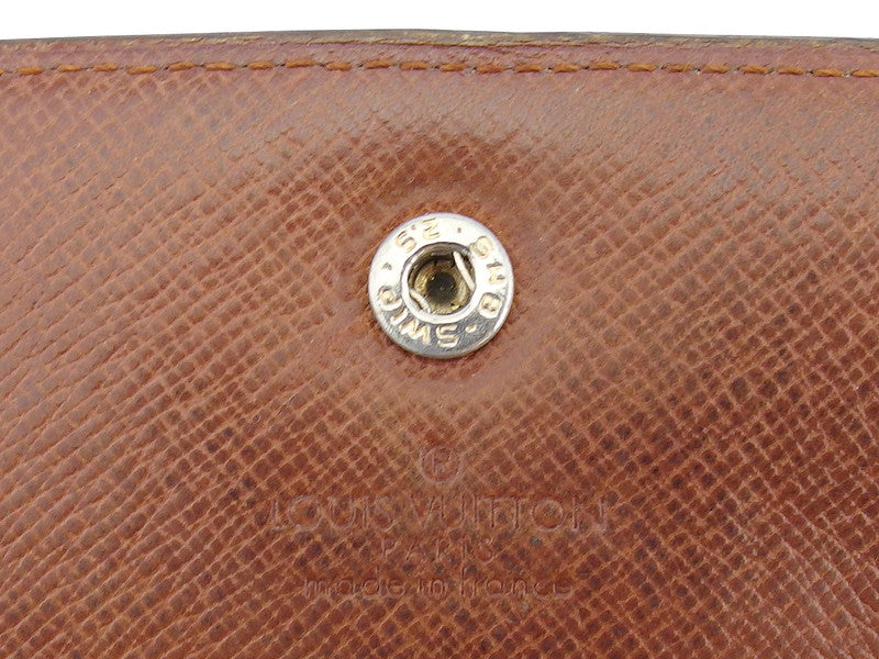 LOUIS VUITTON Long Wallet Purse M61724 Brown beige Pochette Porto Monécredi