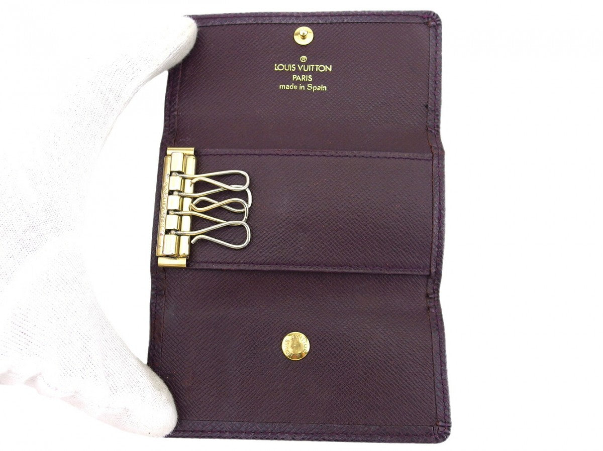 LOUIS VUITTON Key case Key holder M30526 Purple brown Multicles4