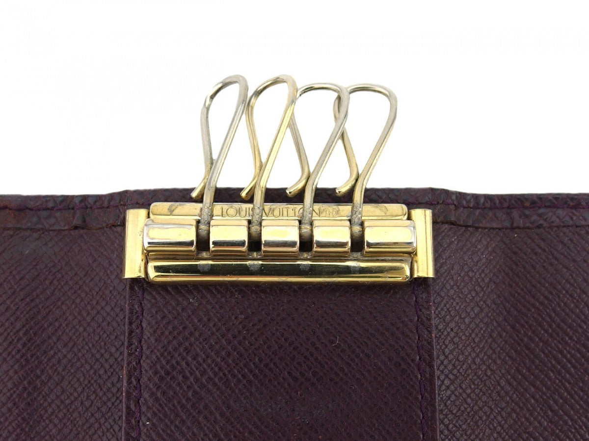 LOUIS VUITTON Key case Key holder M30526 Purple brown Multicles4