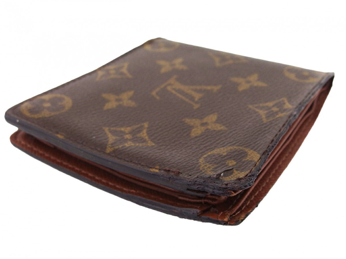 LOUIS VUITTON Bifold Wallet M61665 Brown beige Porte Billets Cartes Crdit Monet