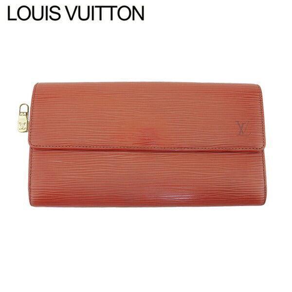 LOUIS VUITTON Long Wallet Purse Kenya Brown Portomoné Credit