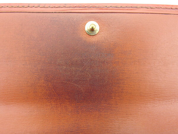 LOUIS VUITTON Long Wallet Purse Kenya Brown Portomoné Credit