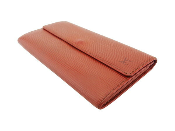 LOUIS VUITTON Long Wallet Purse Kenya Brown Portomoné Credit