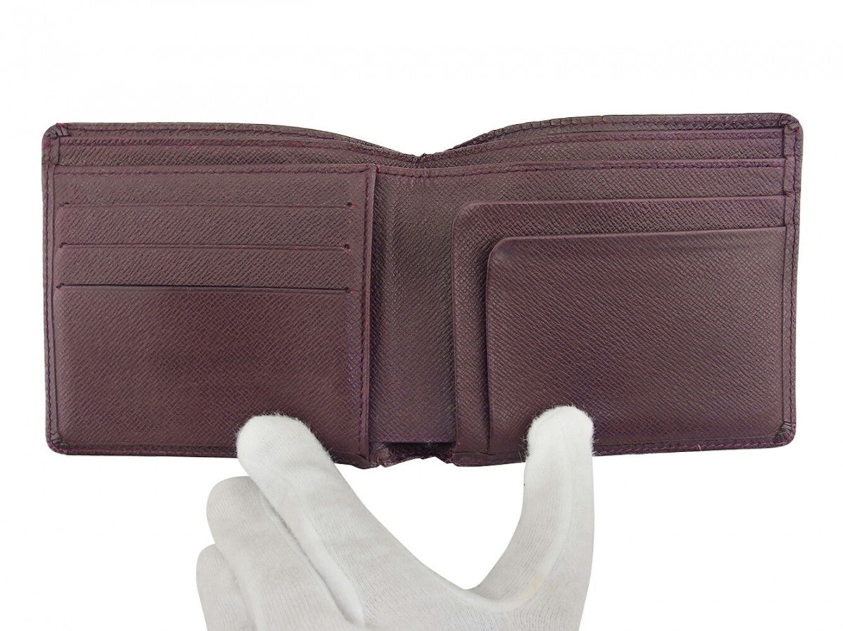 LOUIS VUITTON Bill Compartment Purple brown Porte BilletsCartes Crdit