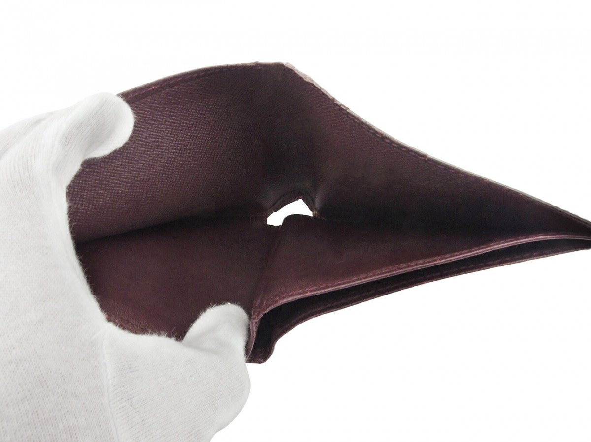 LOUIS VUITTON Bill Compartment Purple brown Porte BilletsCartes Crdit