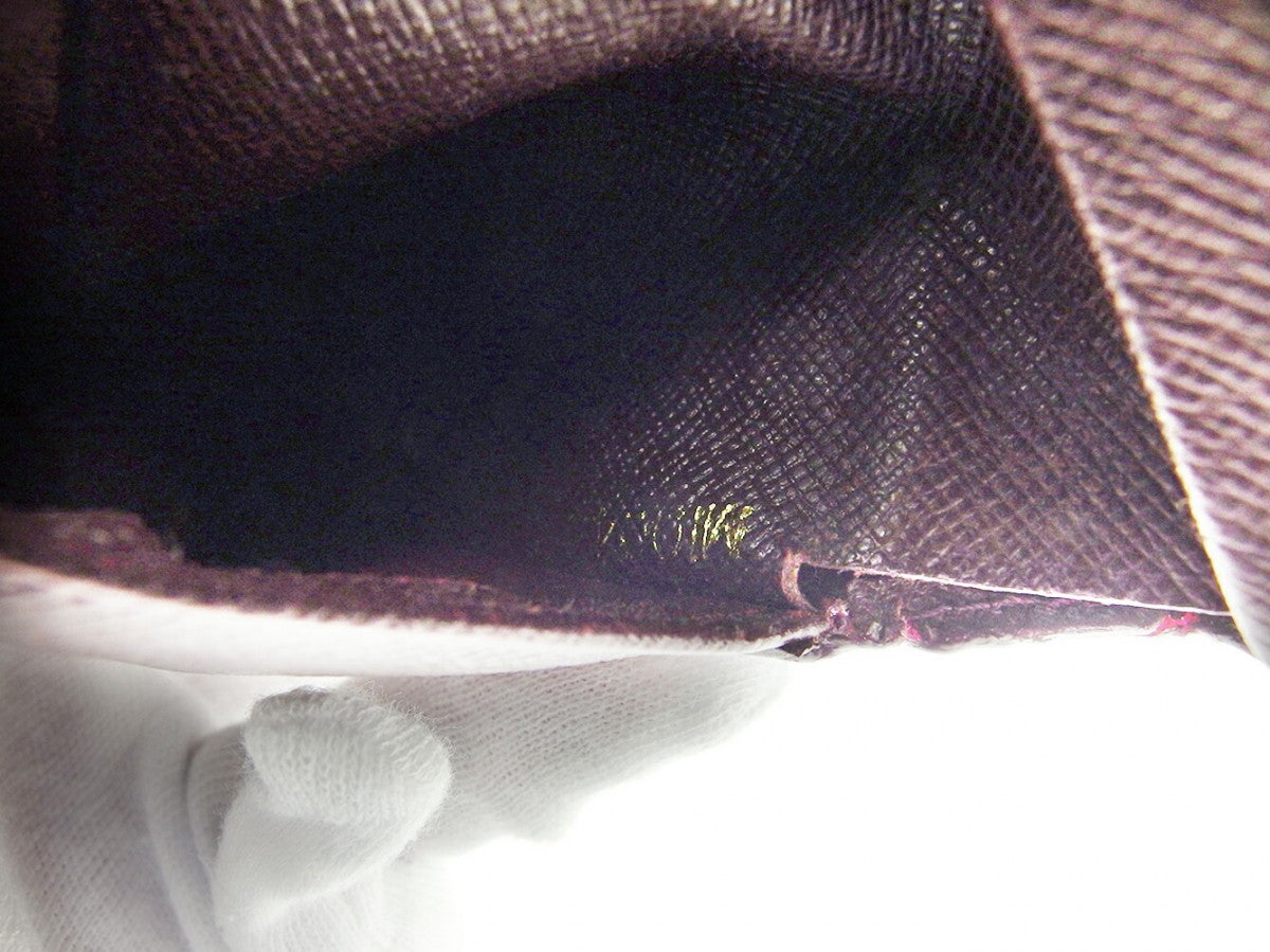 LOUIS VUITTON Bill Compartment Purple brown Porte BilletsCartes Crdit