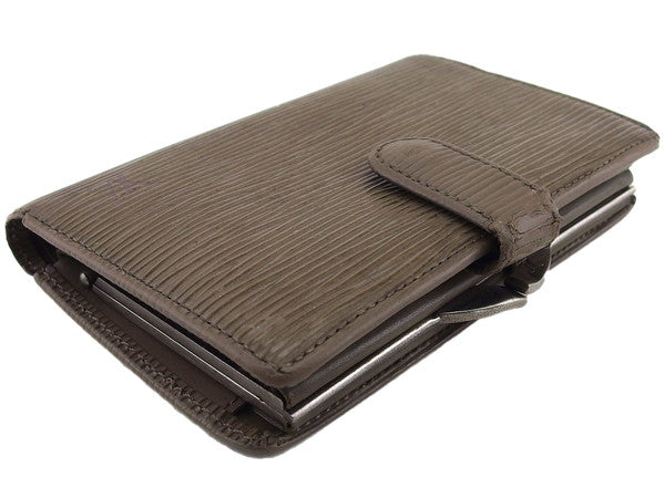 LOUIS VUITTON Bifold Wallet M6324D Brown Gray Portonevie Vienova