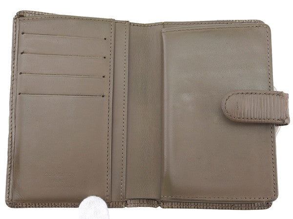 LOUIS VUITTON Bifold Wallet M6324D Brown Gray Portonevie Vienova