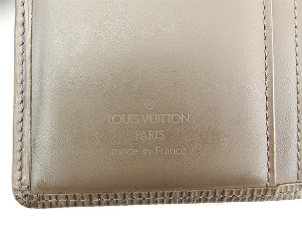 LOUIS VUITTON Bifold Wallet M6324D Brown Gray Portonevie Vienova