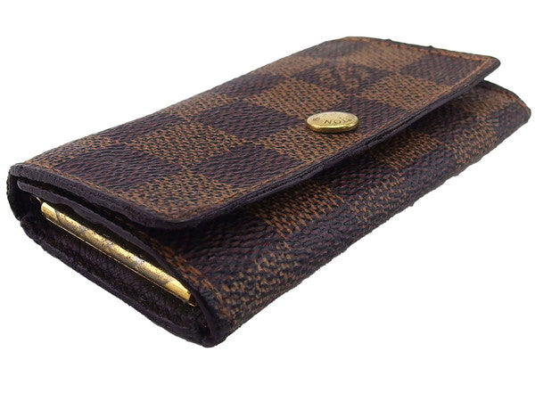 LOUIS VUITTON Key case Key holder N62631 Damier Ebene Multicles4