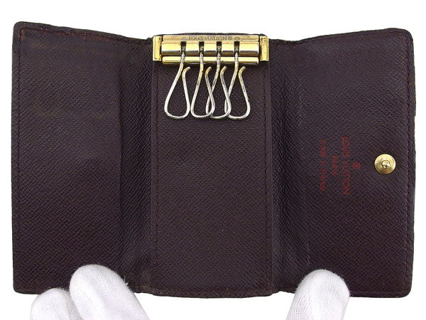 LOUIS VUITTON Key case Key holder N62631 Damier Ebene Multicles4